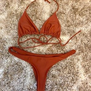 Ark Swimwear Rust Bikini Triangle Hybrid S/M